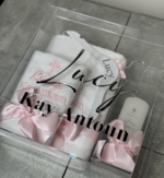 Squared Acrylic Christening Box with Personalisation